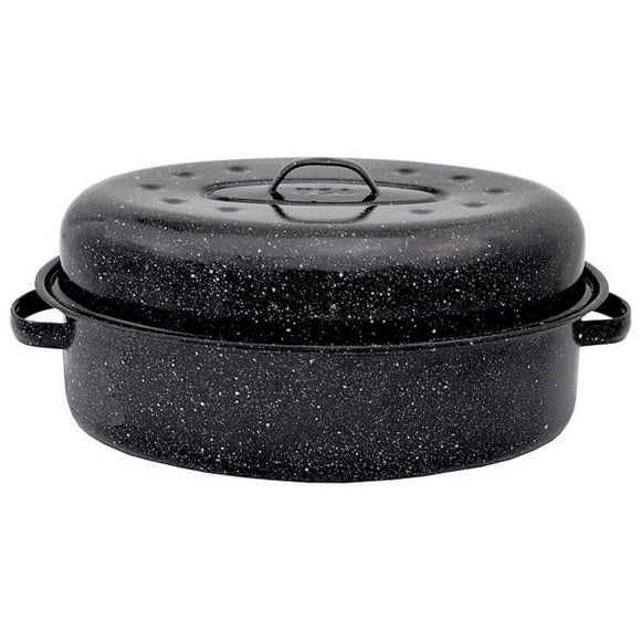 Granite Ware 15 Inch Oval Roaster w/Lid