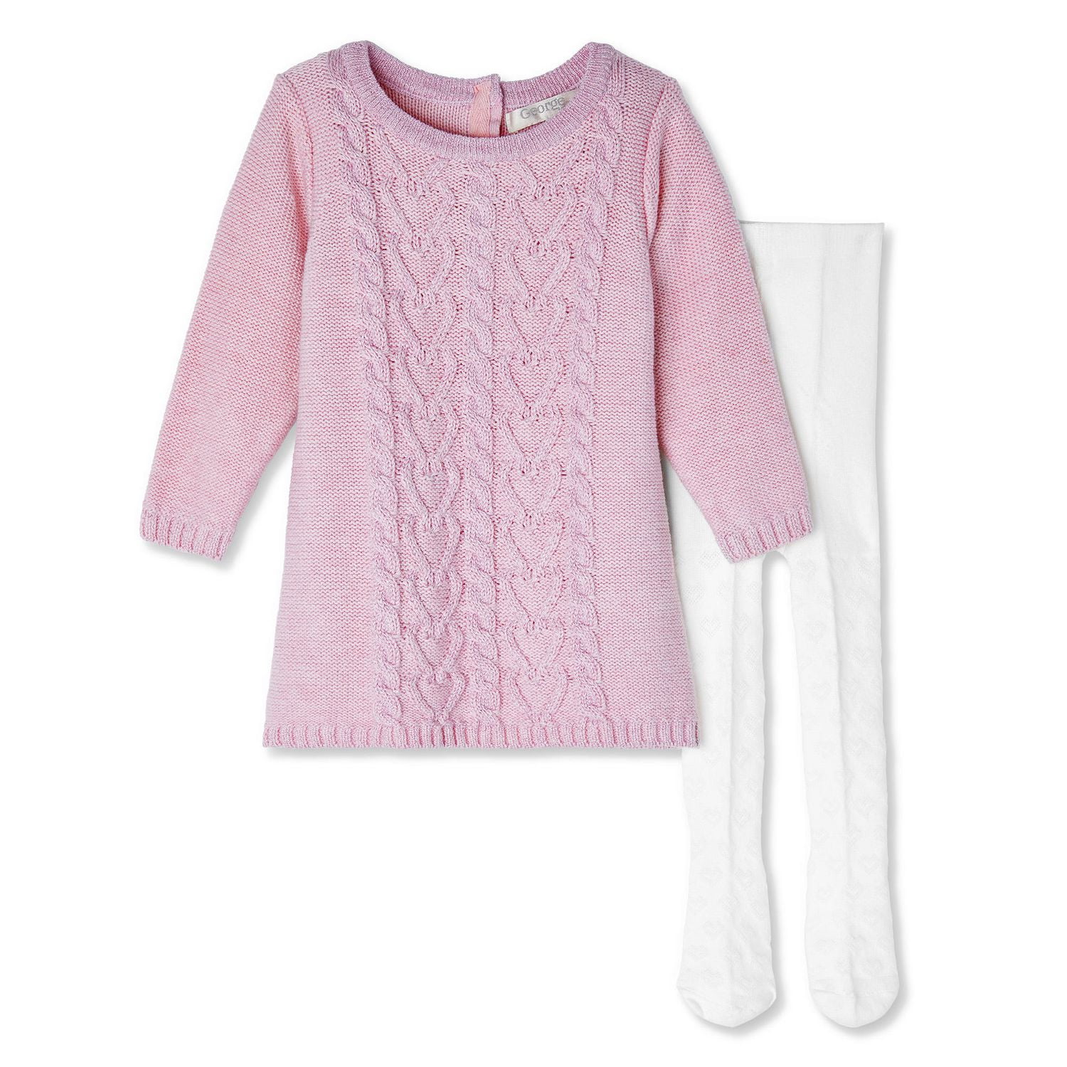 Baby Girls' Sweater Dress with Tights Walmart Canada