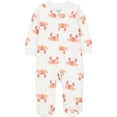 thumbnail image 1 of Carter's Child of Mine Baby Boys' Peach Crab Sleep n Play, 1 of 3