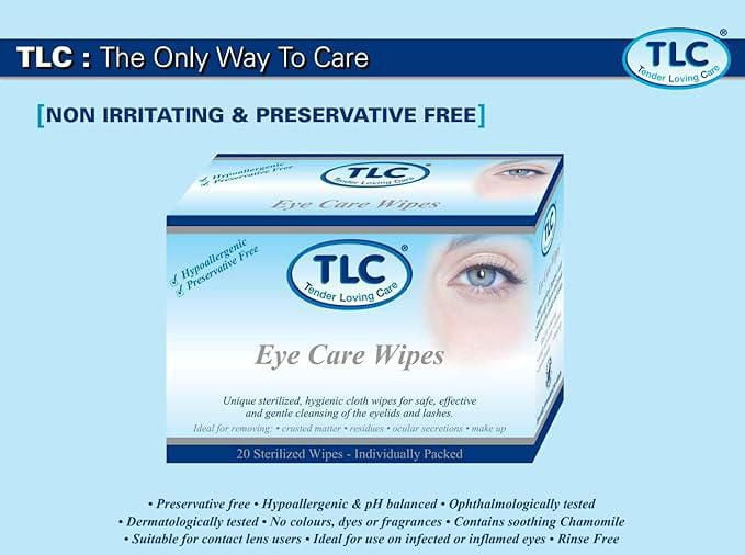 TLC LINGETTES DE SOIN DES YEUX POUR ADULTES 20'S TLC : la seule façon de prendre soin