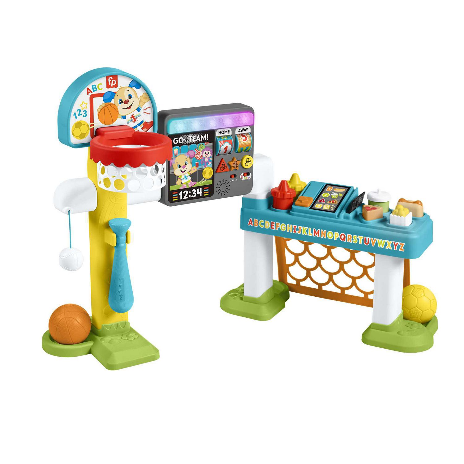 Fisher-Price Laugh  Learn 4-in-1 Game Experience Toddler Sports Play  Center English Version