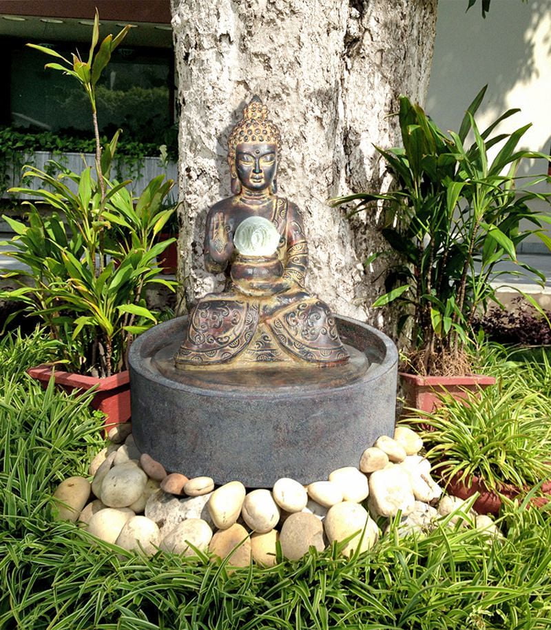 Henryka Outdoor Fountain With Led Light