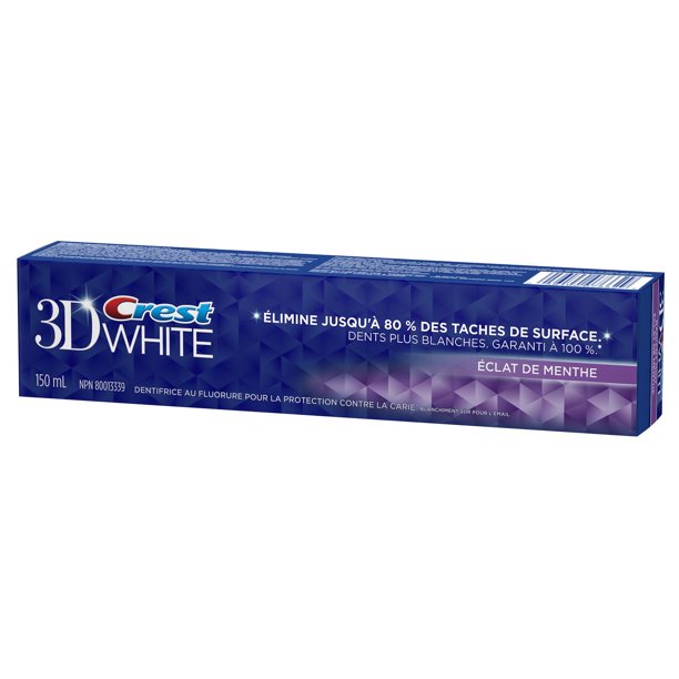 Dentifrice Éclat de menthe de Crest 3D White
