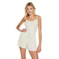 thumbnail image 1 of No Boundaries Women's Rib Pajama 2-Piece Set, 1 of 6