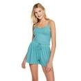 thumbnail image 1 of No Boundaries Women's Rib Pajama 2-Piece Set, 1 of 6