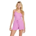 thumbnail image 1 of No Boundaries Women's Rib Pajama 2-Piece Set, 1 of 6