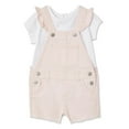 thumbnail image 1 of Ensemble 2 pièces avec salopette courte George pour bébés filles, 1 of 2