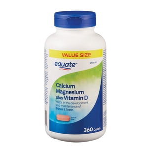 Equate Calcium Magnesium with Vitamin D, 360 Caplets