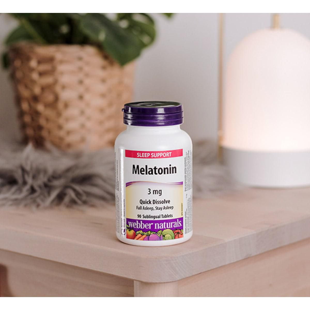 Webber Naturals® Melatonin Quick Dissolve, 3 mg