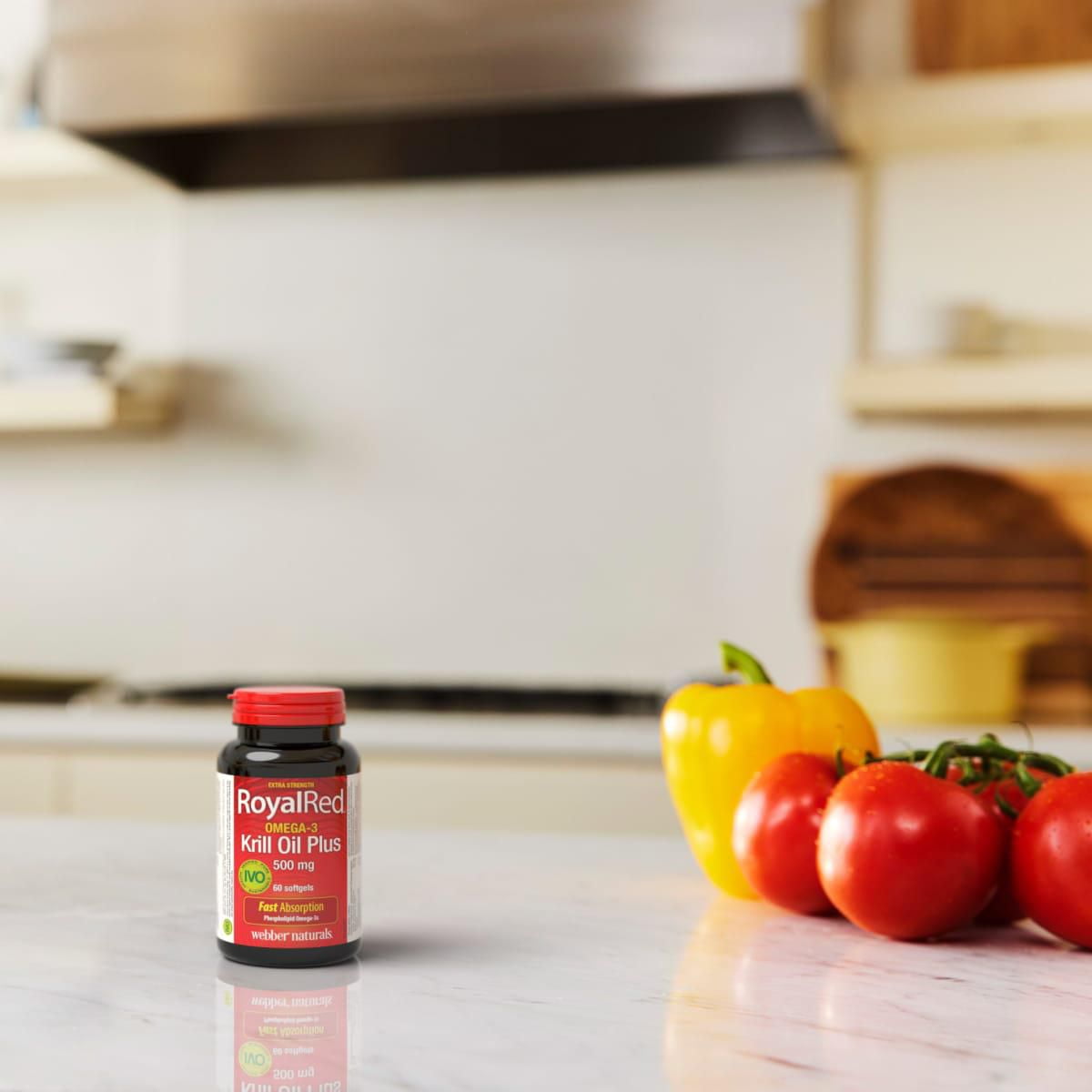 Webber Naturals RoyalRed Oméga-3 Huile de krill Plus, 500 mg 60 gélules