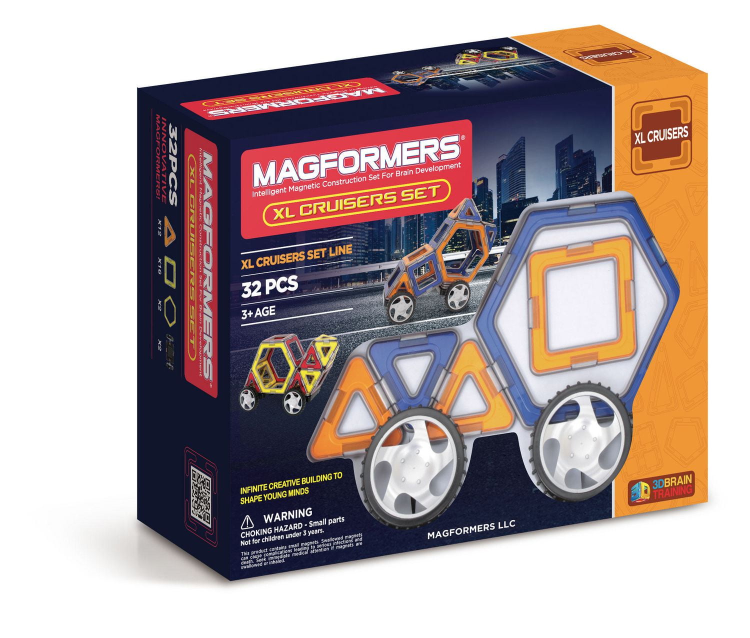 Magformers LLC Magformers XL Cruiser 32PC Construction Toy Set 2 years and up Walmart