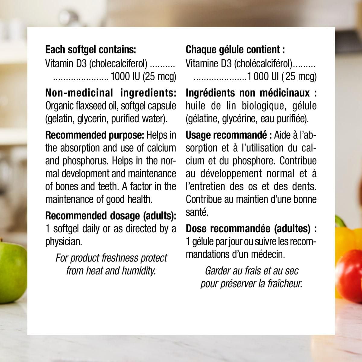 Webber Naturals® Vitamin D3, 1000 IU