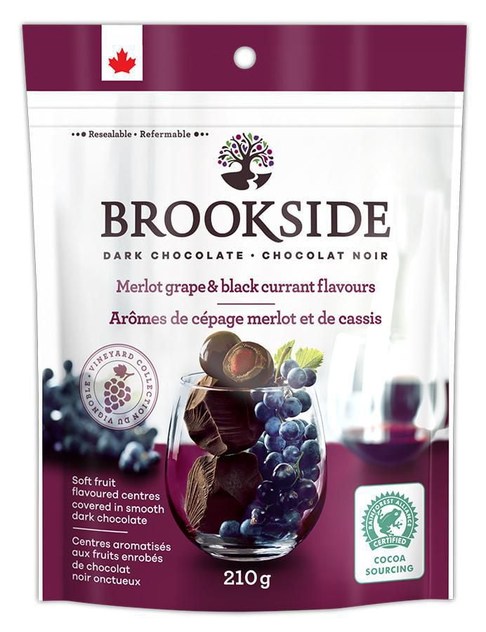 BROOKSIDE Dark Chocolate, Merlot Grape and Black Currant Flavours