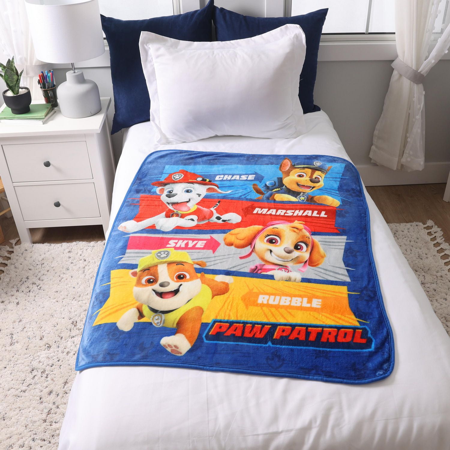 Paw Patrol Kids Throw Blanket 36 x 45 Walmart