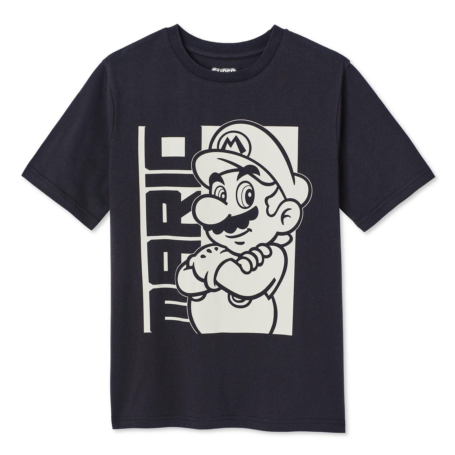 T-shirt à manches courtes Super Mario pour garçons Tailles TP–TG