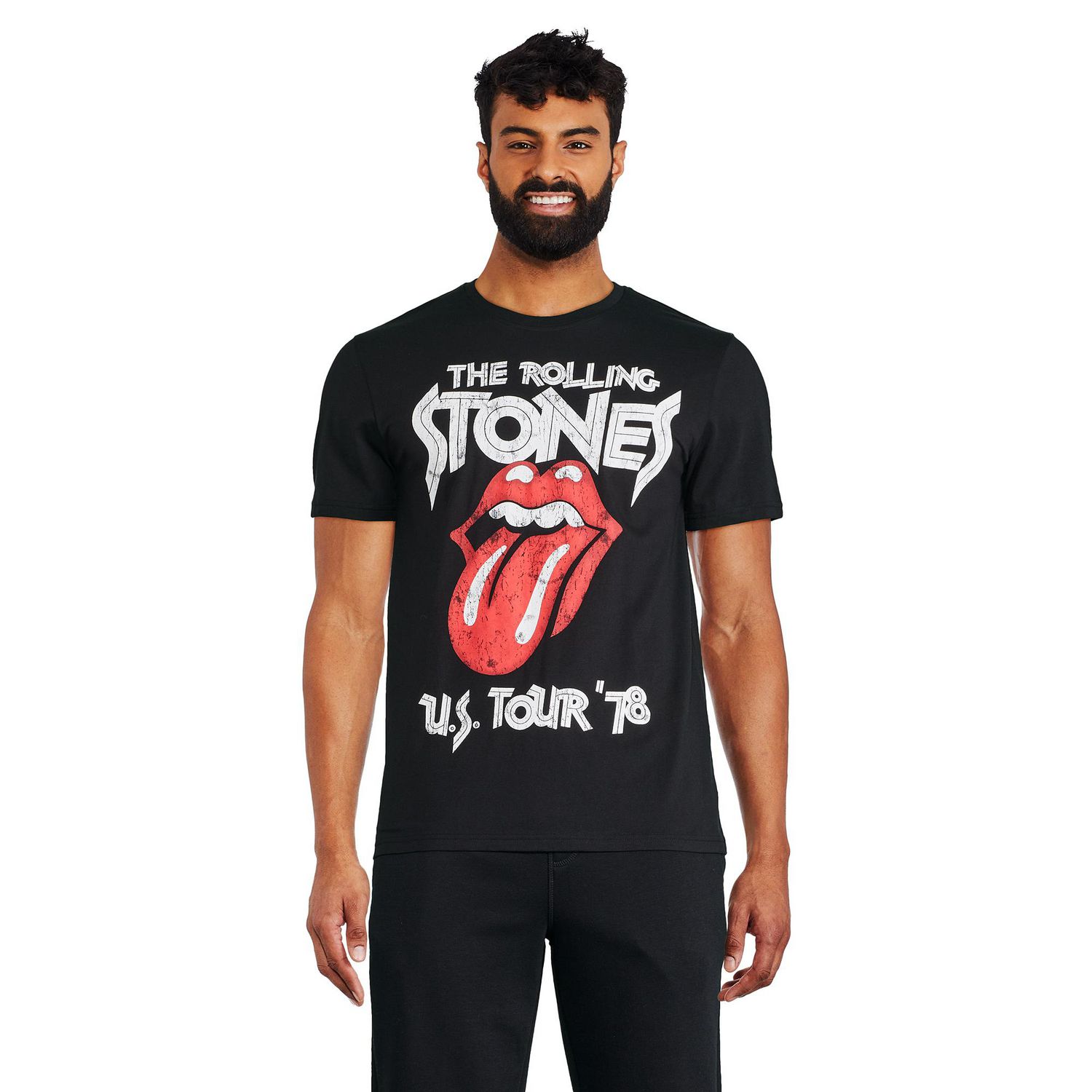 T-shirt à manches courtes The Rolling Stones pour hommes