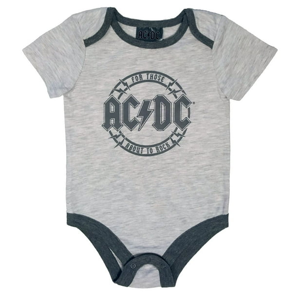 ACDC Cache-couche à manches courtes pour bébés garçons