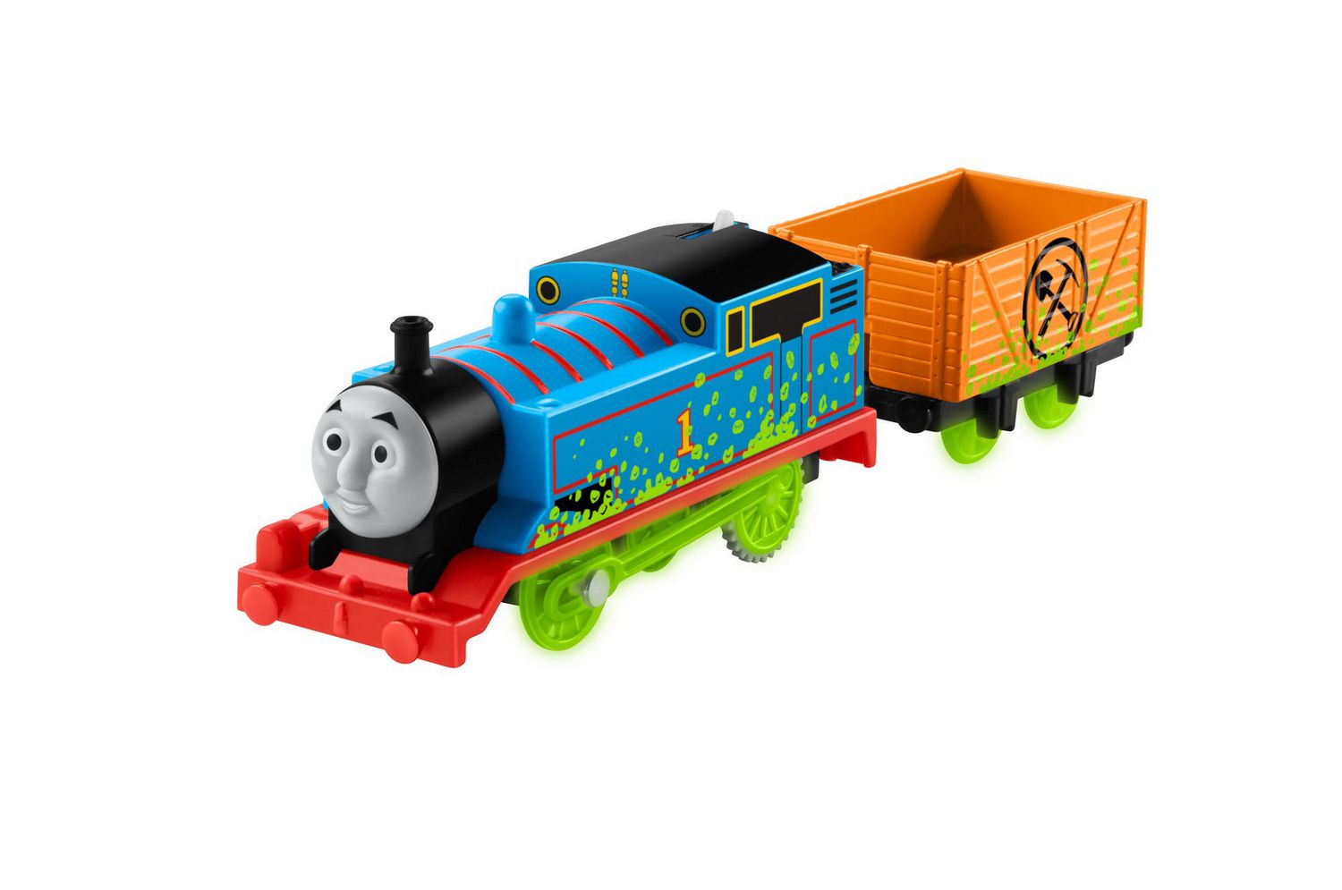 New Thomas & Friends ~MOTORIZED TRACKMASTER Glowing Mine Set. 