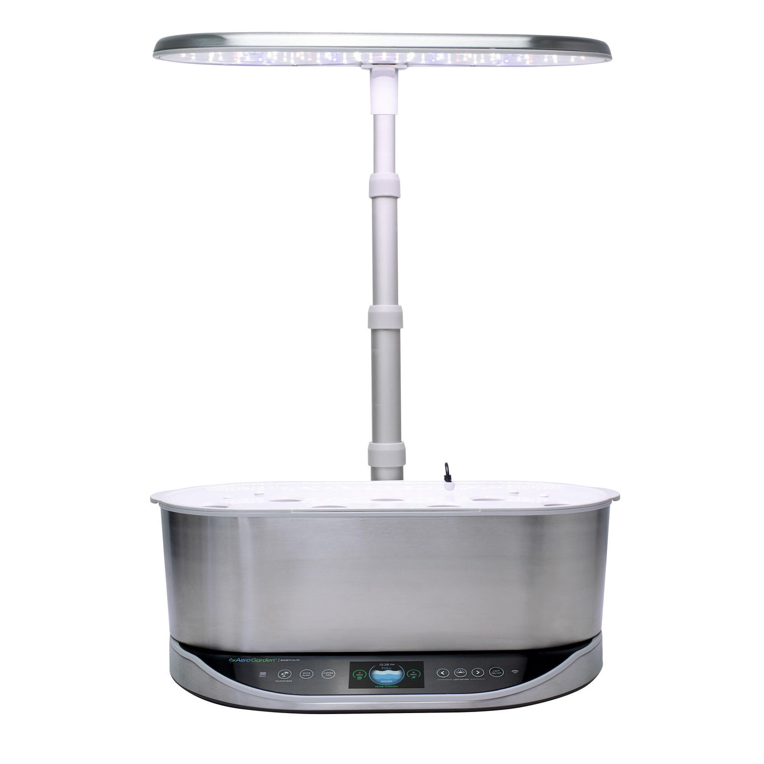 AeroGarden Bounty Elite Stainless with Gourmet Herb Seed Pod Kit