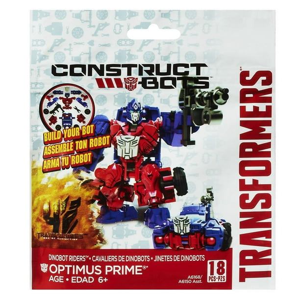 Transformers  Construc-Bots L'ère de l'extinction - Optimus Prime Figurine à assembler des  Cavaliers de Dinobots