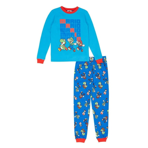 Super Mario Boys' 2-Piece Pajama Set 