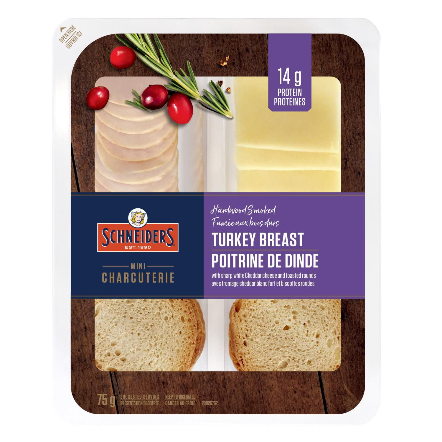 Trousse-collation - Poitrine de dinde fumée aux bois durs Schneiders 75 g