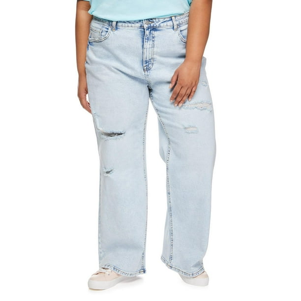 No Boundaries Plus Women's Wide Leg Jean - Walmart.ca