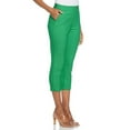thumbnail image 3 of Rafaella Women's Extended Tab Capri Pants with Pockets, 3 of 4