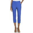 thumbnail image 1 of Rafaella Women's Extended Tab Capri Pants with Pockets, 1 of 5