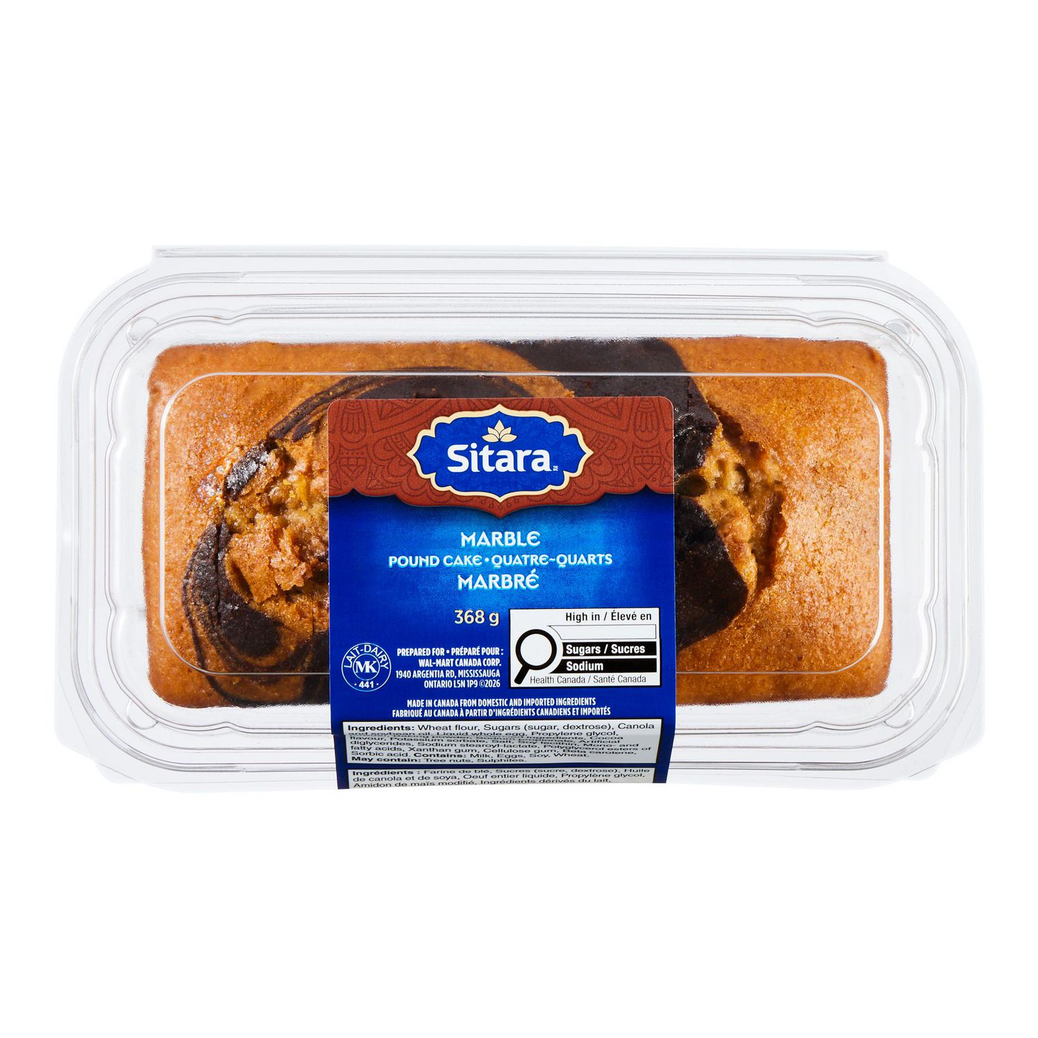 Sitara Marble Pound Cake, 368 g