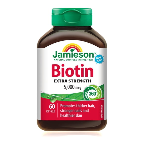 Jamieson Biotin Tablets, 5000 mcg