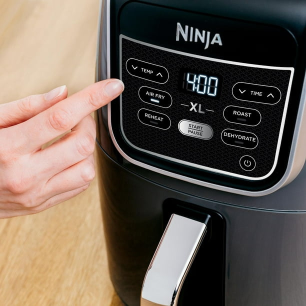 Ninja DZ201C, Foodi 6-en-1 8 l Friteuse à air chaud à deux paniers avec  technologie DualZone, Noir, 1690W 6 programmes personnalisables 