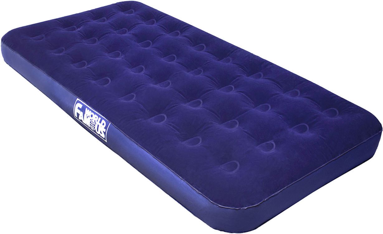 Queen World Famous 7892 Velour Top Air Bed Navy 