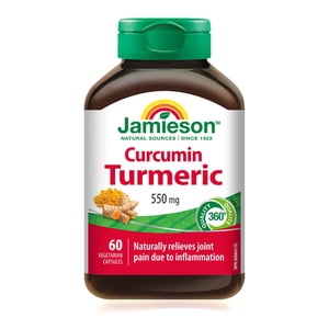 Jamieson Curcumin Turmeric gélules, 550 mg, 60 Nombre