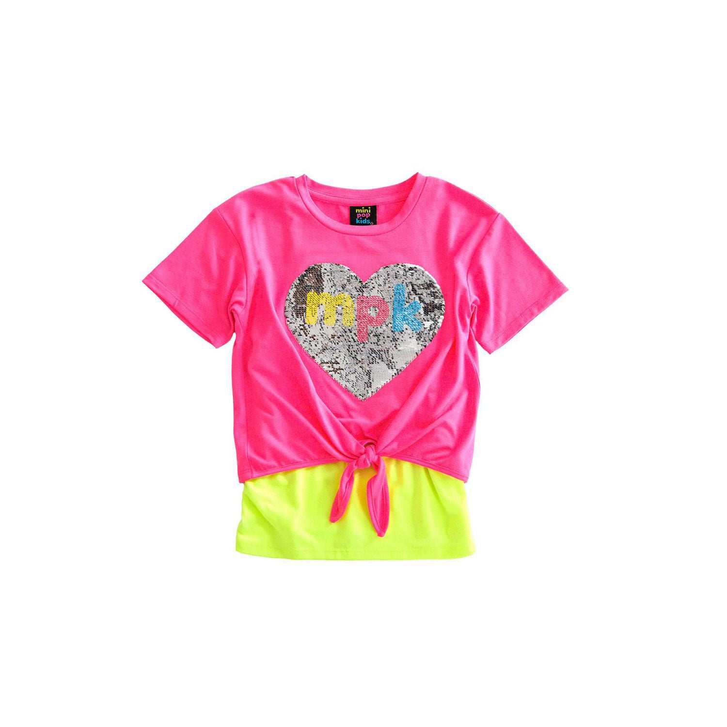 Girls Mini Pop Kids  Pop Heart Top