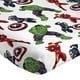 Marvel Avengers 'Temps de Héros' Ensemble de Draps 3-Pièces pour Lit 1 Place, 100% Polyester Pour Lit 1 Place – image 3 sur 5