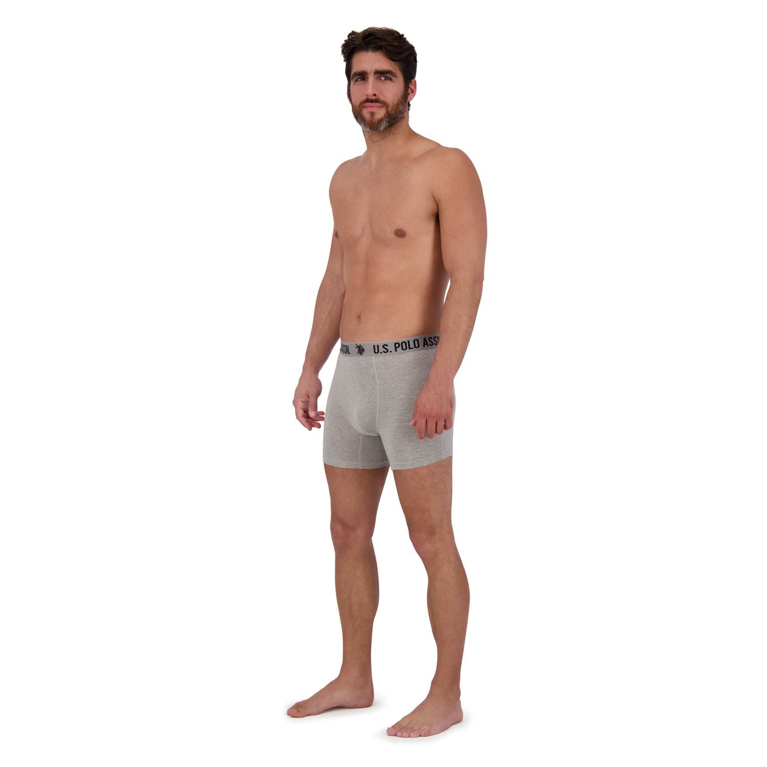 U.S. POLO ASSN. Men's Underwear 4 Pack Stretch Boxer Briefs