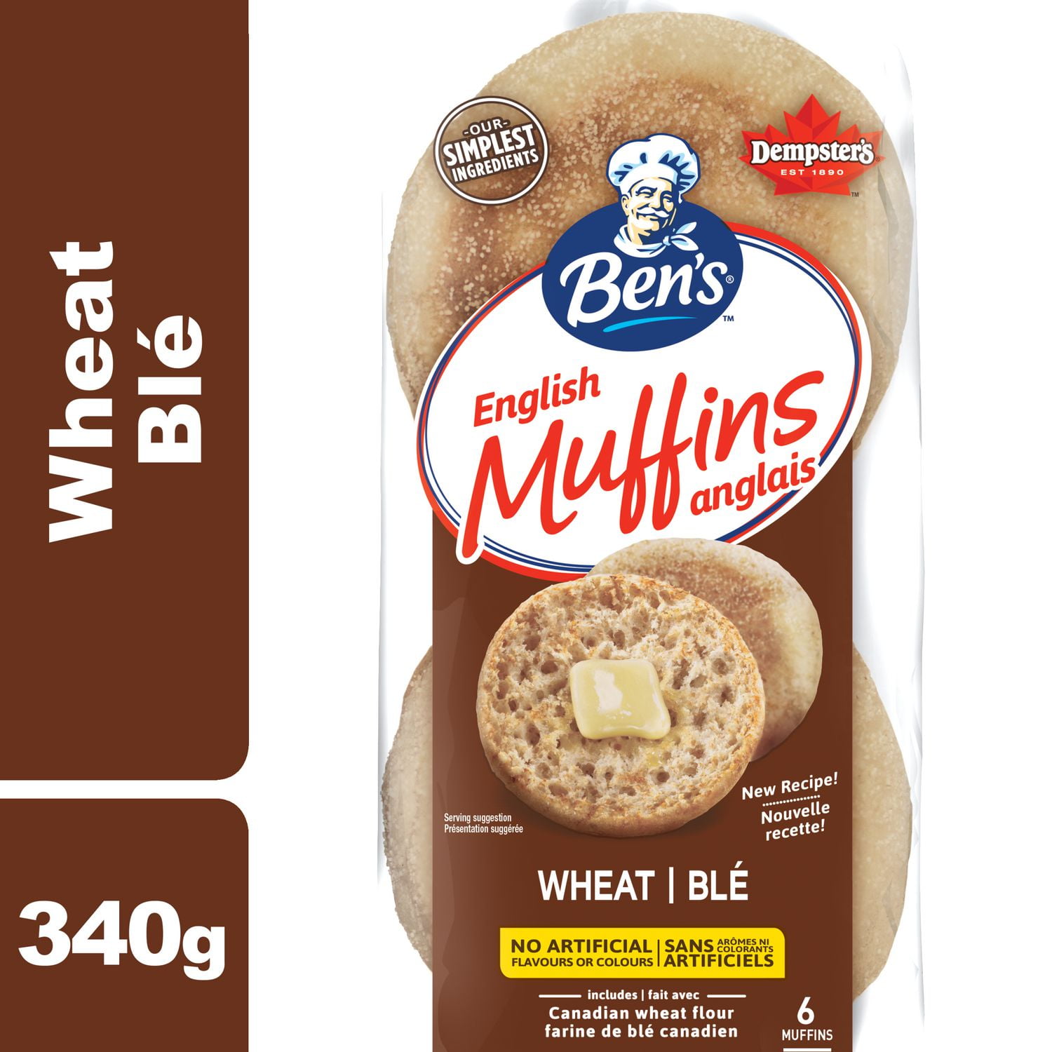Ben's® Whole Wheat English Muffins Walmart Canada