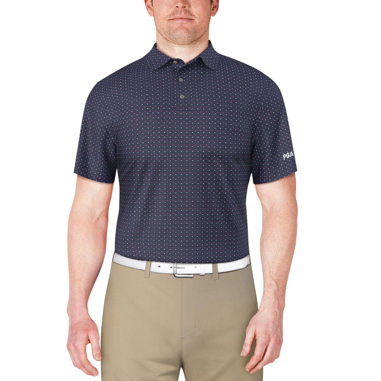 JURANMO Men's Polo Shirts Quarter Zip Spread Collar Shirts