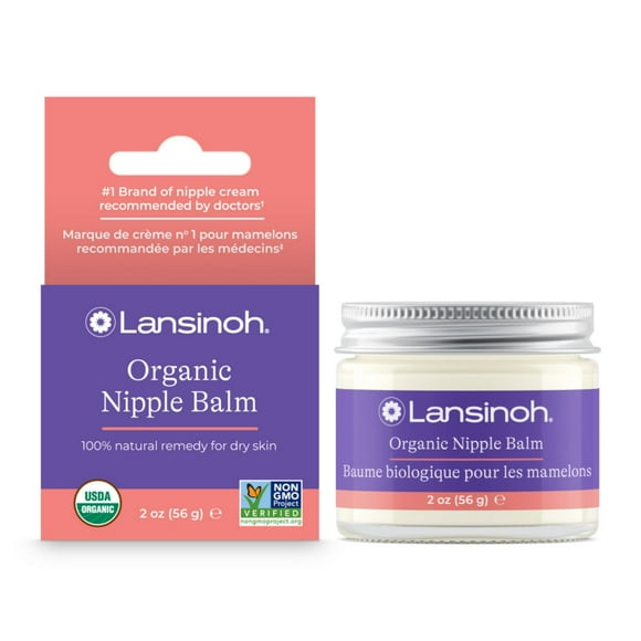 Lansinoh Baume pour mamelon biologique pour l’allaitement, 56 grammes 100% certifié biologique USDA