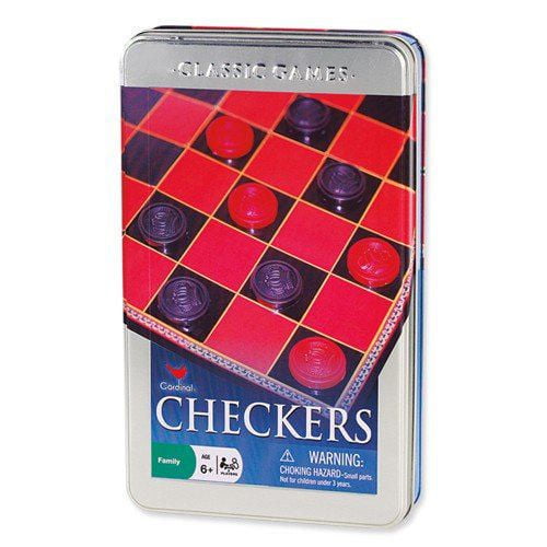 Cardinal Games Classic Games Checkers in Tin Walmart Canada