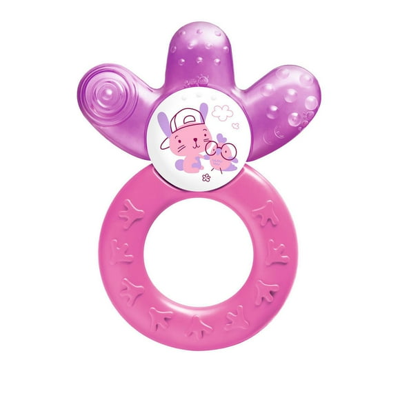 Jouets pour bébé MAM, anneaux de dentition, anneau de dentition refroidissant, fille, 4 mois et plus, 1 unité