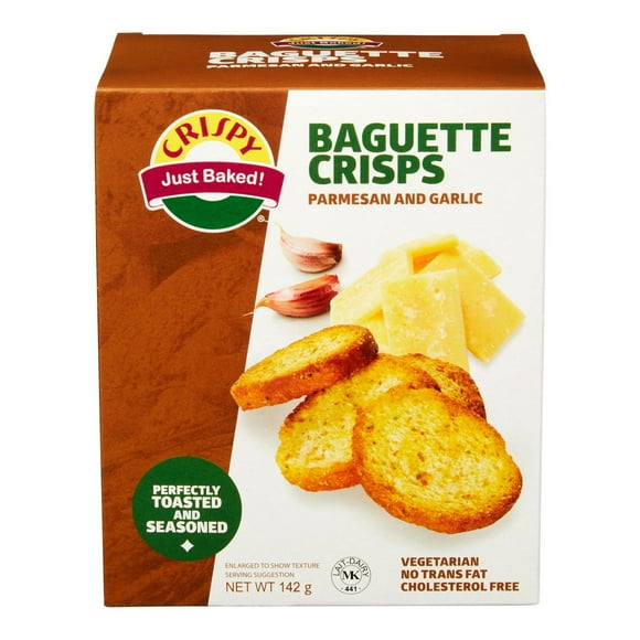 Baguettes croustillantes au parmesan et à l’ail Crispy Just Baked!