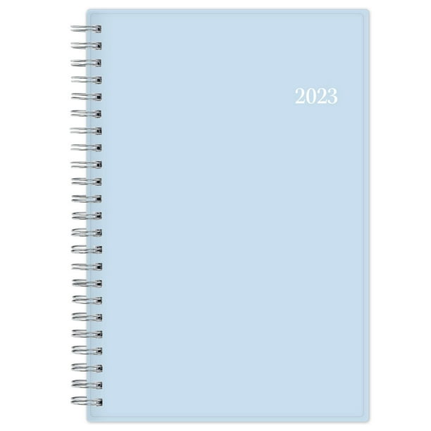 Agenda 2024 -Version Poche (Rose poudré et Blanc-5)
