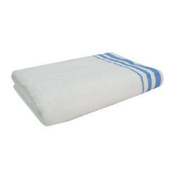 Mainstays Cotton Bath Towel, Blue Stripe Walmart.ca
