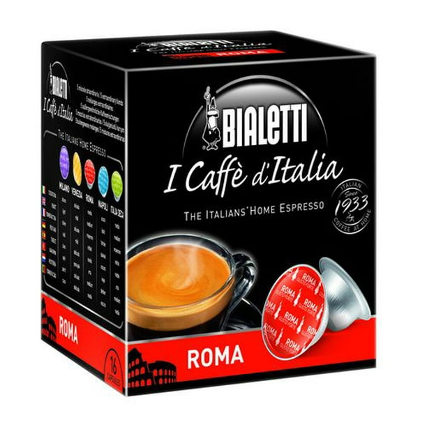 Capsules de café Bialetti Roma - Torréfaction moyenne 16 tasses