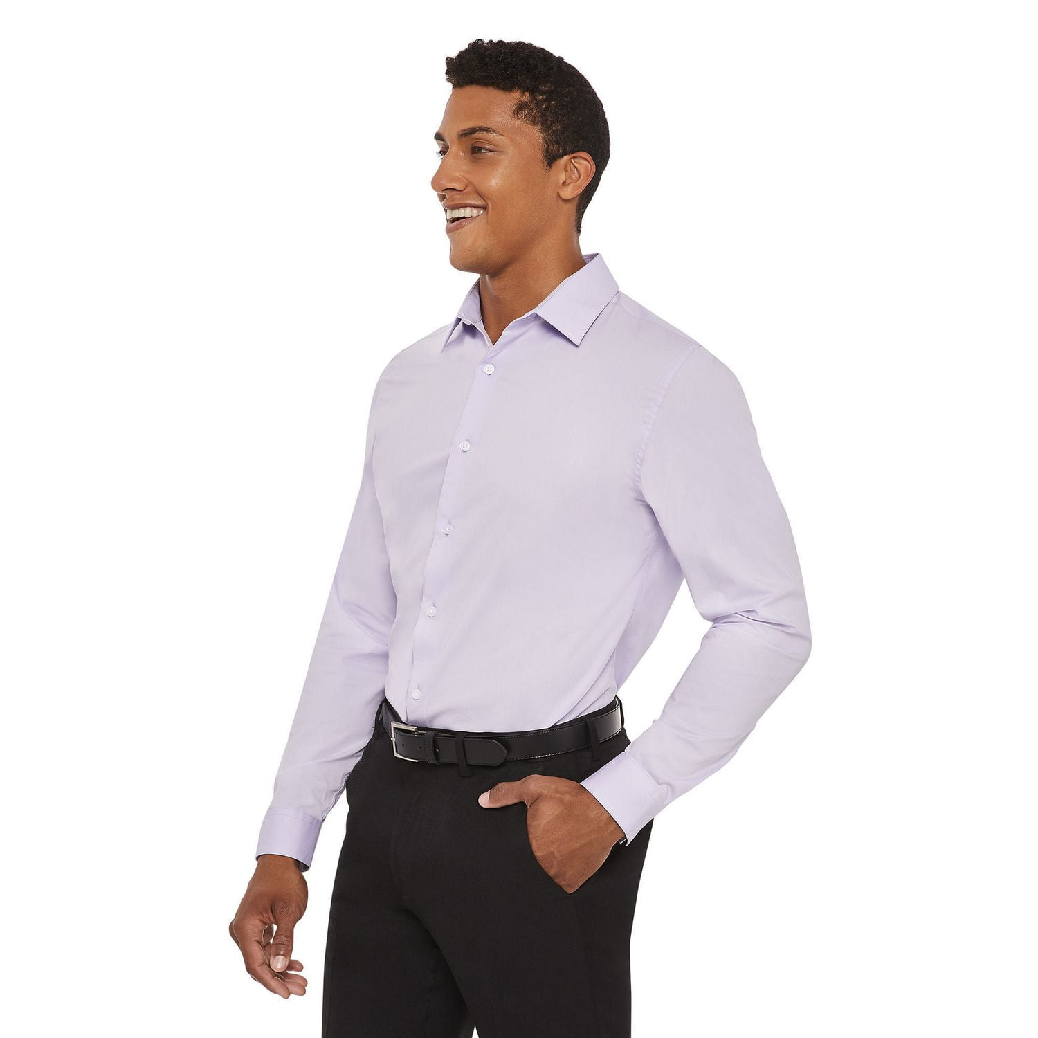 George Men's Slim Fit Dress Shirt