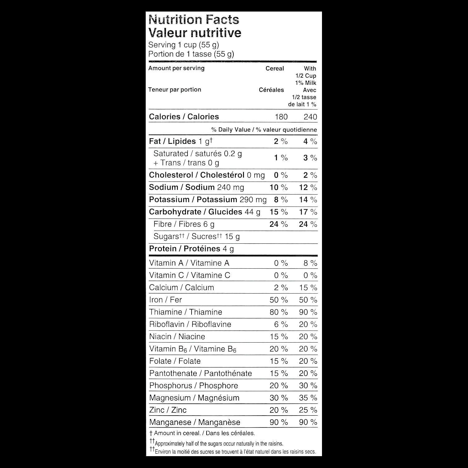Kellogg's Two Scoops Raisin Bran Cereal, 755g Walmart Canada