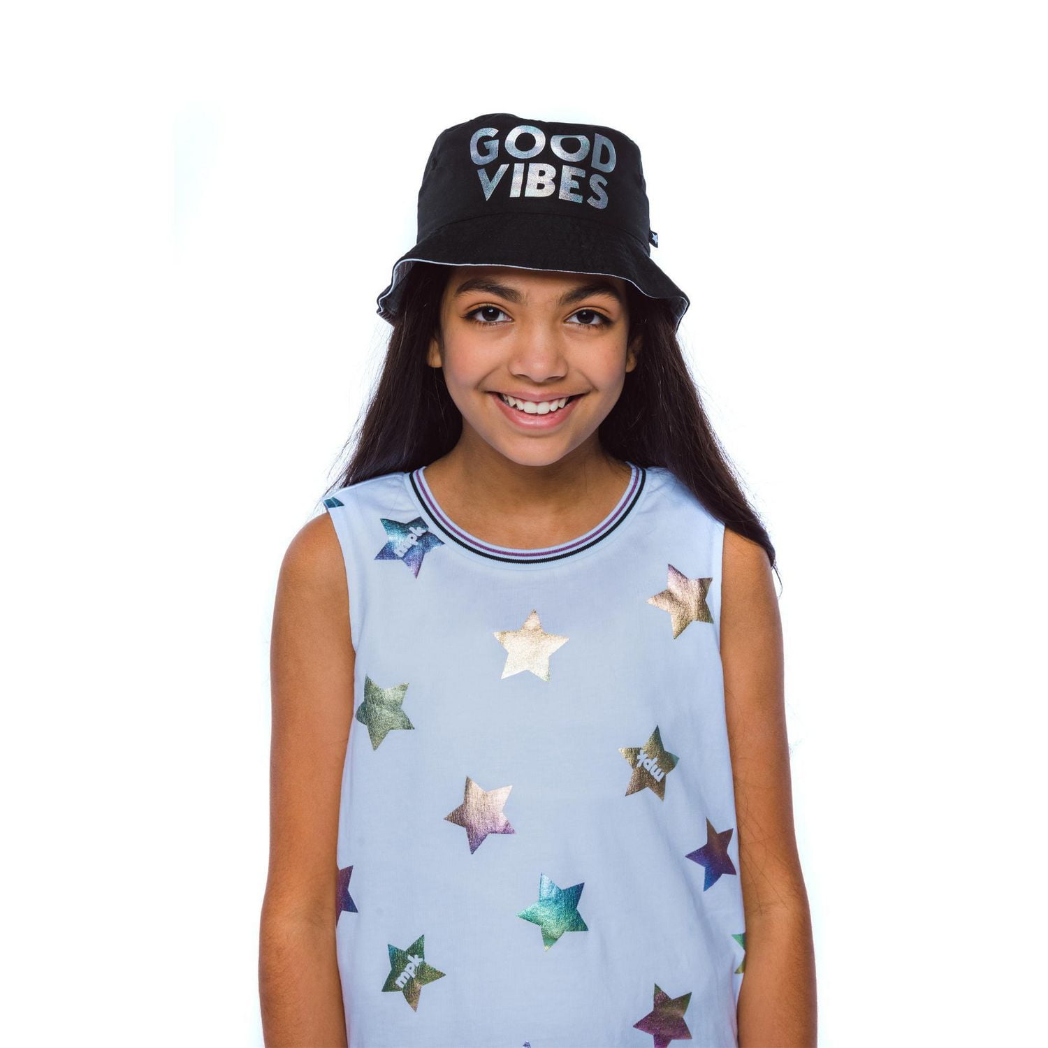 Girls Mini Pop Kids Iridescent Vibe Bucket Hat