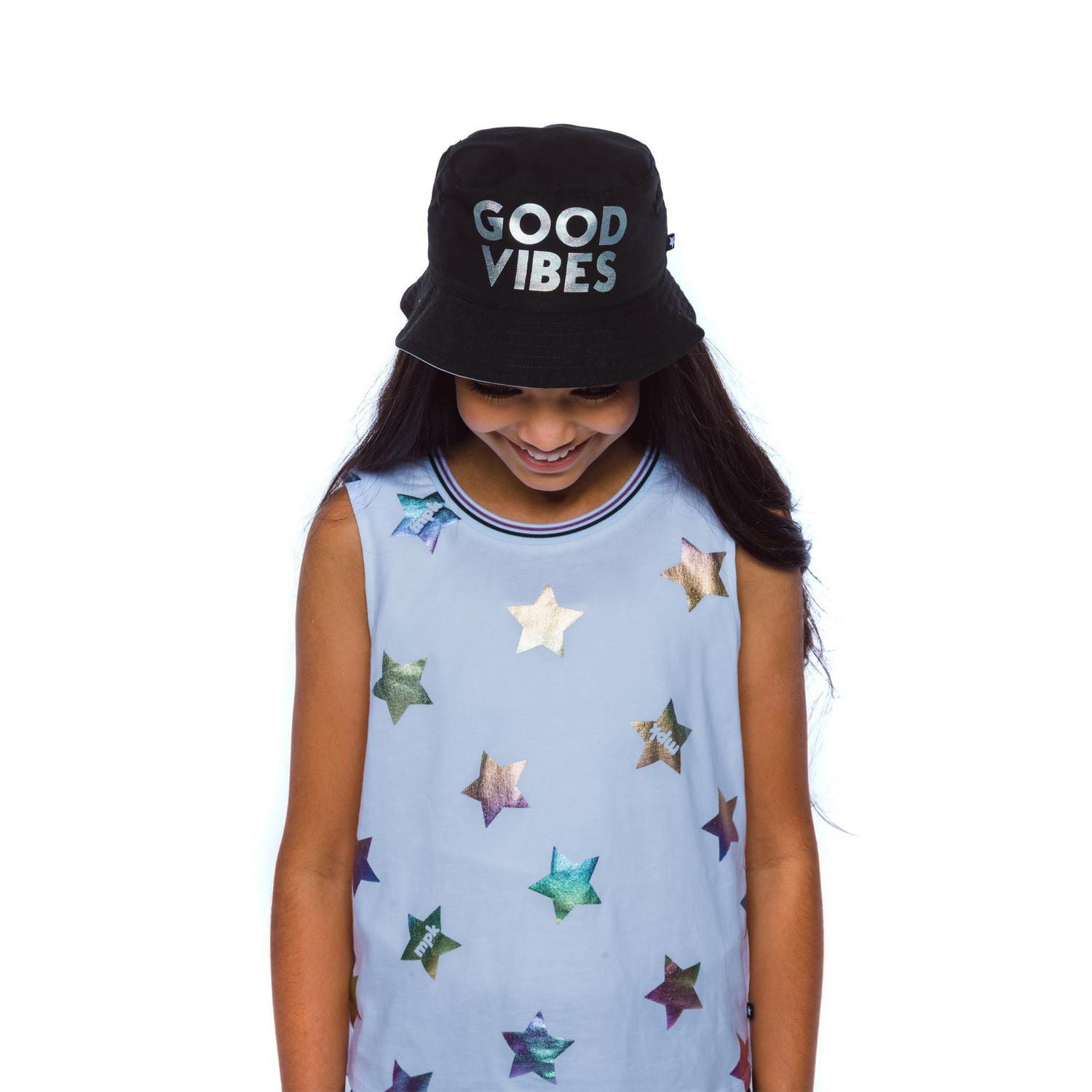 Girls Mini Pop Kids Iridescent Vibe Bucket Hat